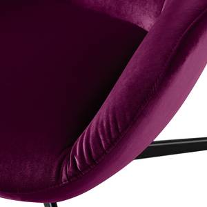 Fauteuil Nizas velours - Mauve