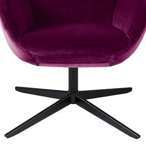 Fauteuil Nizas fluweel - Paars