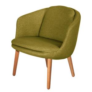 Fauteuil Monsac I vlakweefsel - Olijfgeel