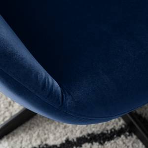 Fauteuil Nizas velours - Bleu marine