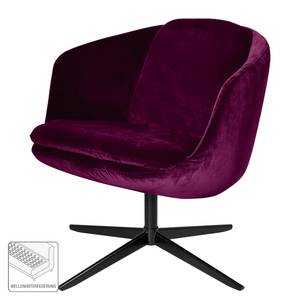 Fauteuil Monsac II velours - Mauve