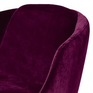 Fauteuil Monsac II velours - Mauve