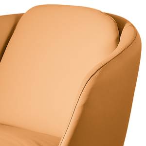 Fauteuil Monsac III Cuir véritable - Biscuit