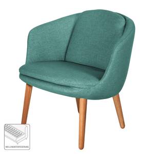 Fauteuil Monsac I vlakweefsel - Mintgrijs