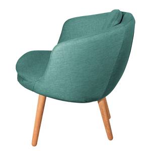 Fauteuil Monsac I vlakweefsel - Mintgrijs