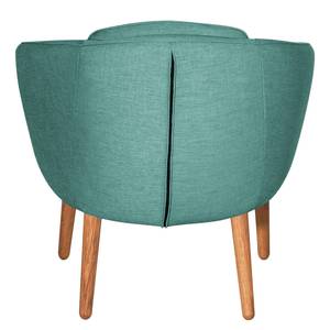 Fauteuil Monsac I vlakweefsel - Mintgrijs