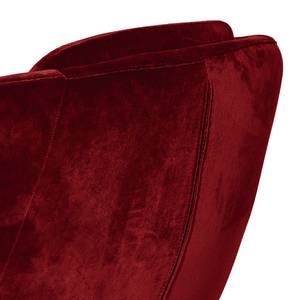 Fauteuil Monsac II velours - Rouge Bordeaux