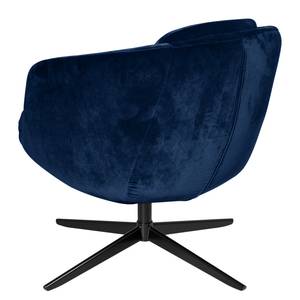 Fauteuil Monsac II velours - Bleu marine