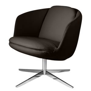 Fauteuil Monsac III echt leer - Bruin