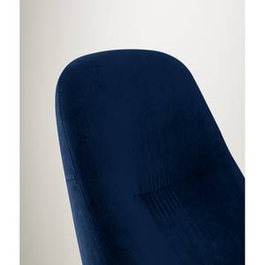 Sessel Rivel Samt - Marineblau