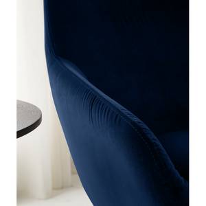 Sessel Rivel Samt - Marineblau