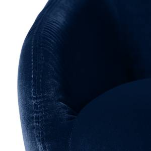 Fauteuil Rivel velours - Bleu marine