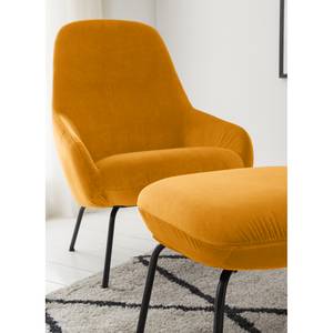 Fauteuil Rivel fluweel - Saffraan