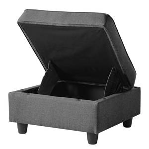 Canapé d’angle Lavara IV Tissu - Gris foncé