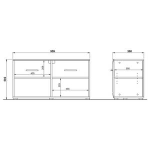 Garderobeset Adana VII (4-delig) hoogglans wit/mat wit