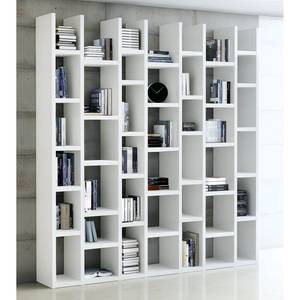 Bibliothèque Emporior II Blanc crème - Largeur : 211 cm