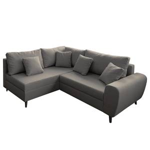 Ecksofa Precy II Flachgewebe - Braun Meliert