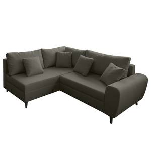 Ecksofa Precy I Flachgewebe - Braun