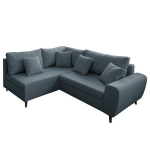 Ecksofa Precy II Flachgewebe - Dunkelblau