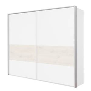 Cadre d’armoire Bert Blanc alpin / Imitation chêne parqueté - Largeur : 228 cm