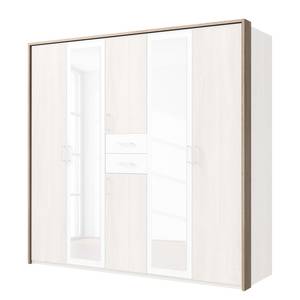 Cadre d’armoire Diver Imitation chêne brut de sciage / Blanc - Largeur : 228 cm