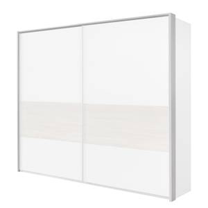 Cadre d’armoire Bert Blanc / Imitation chêne brut de sciage - Largeur : 228 cm