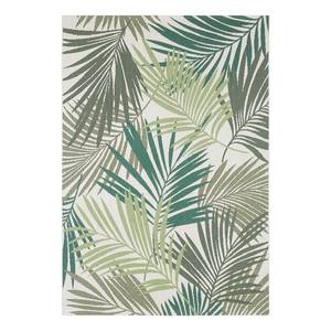 Tapis extérieur Vai Fibres synthétiques - Vert / Crème - 80 x 150 cm