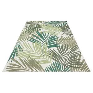 Tapis extérieur Vai Fibres synthétiques - Vert / Crème - 80 x 150 cm