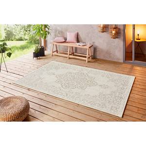 Outdoorteppich Tilos Kunstfaser - Sandgrau - 80 x 150 cm