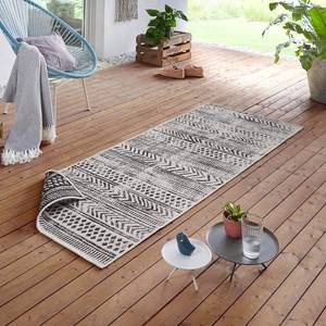 Tapis de couloir Biri Polypropylène - Anthracite - 80 x 350 cm