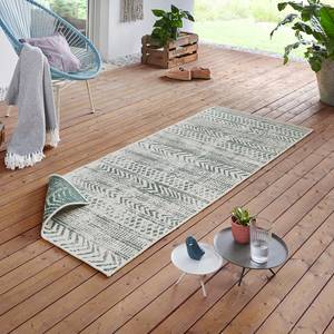 Tapis de couloir Biri Polypropylène - Vert turquoise - 80 x 250 cm