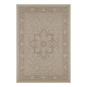 Tapis extérieur Anjara Fibres synthétiques - Taupe - 140 x 200 cm