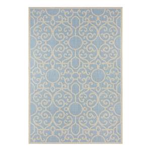 Outdoorvloerkleed Nebo kunstvezels - Pastelblauw - 70 x 140 cm