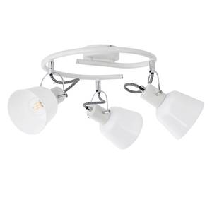 Plafondlamp Slalom melkglas/ijzer - Aantal lichtbronnen: 3