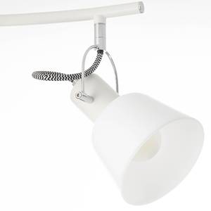 Plafondlamp Slalom melkglas/ijzer - Aantal lichtbronnen: 2