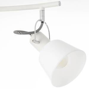 Plafondlamp Slalom melkglas/ijzer - Aantal lichtbronnen: 4
