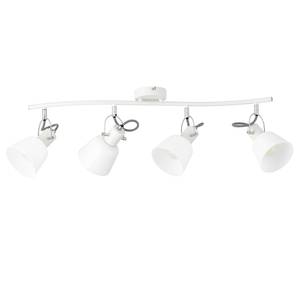 Plafondlamp Slalom melkglas/ijzer - Aantal lichtbronnen: 4