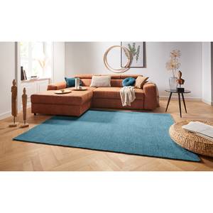 Kurzflorteppich Supersoft Webstoff - Petrol - 80 x 150 cm