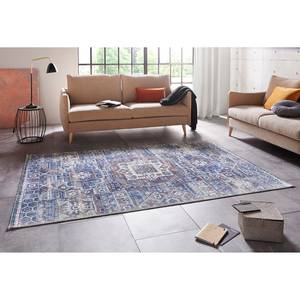 Tapis Marila Tissu mélangé - Bleu / Marron - 180 x 280 cm