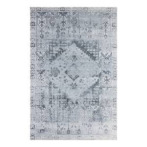 Laagpolig vloerkleed Warja textielmix - grijs - 80 x 150 cm