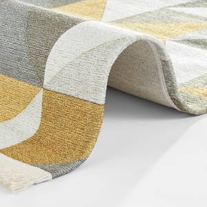 Tapis Ciaran Tissu - Gris / Jaune - 80 x 150 cm