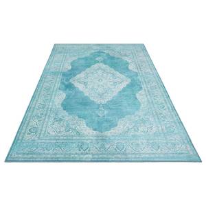 Kurzflorteppich Carme Webstoff - Aqua - 80 x 150 cm