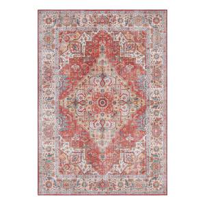 Kurzflorteppich Sylla Webstoff - Rot - 80 x 150 cm