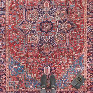 Tapis Amata Tissu - rouge orient - 120 x 160 cm