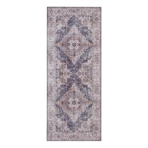 Tapis de couloir Sylla Tissu - Gris bleu