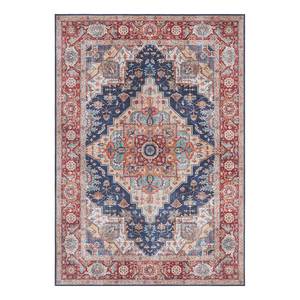 Kurzflorteppich Sylla Webstoff - Marineblau - 80 x 150 cm