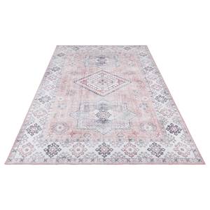 Laagpolig vloerkleed Gratia geweven stof - Oud pink - 80 x 150 cm