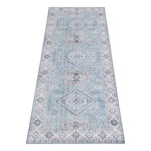 Tapis de couloir Gratia Tissu - Bleu jean