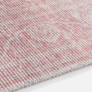 Laagpolig vloerkleed Carme geweven stof - Robijnrood - 80 x 150 cm