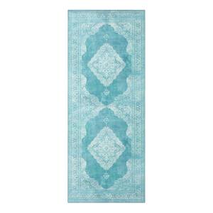 Tapis de couloir Carme Tissu - Aqua